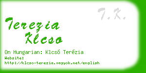 terezia klcso business card